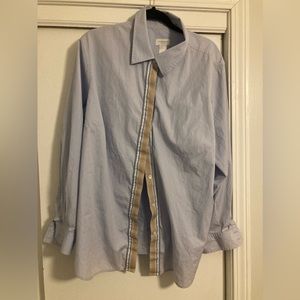 Long Sleeve Blue Liz Claiborne blouse 20W
